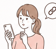 Instagram導線に悩むイラスト