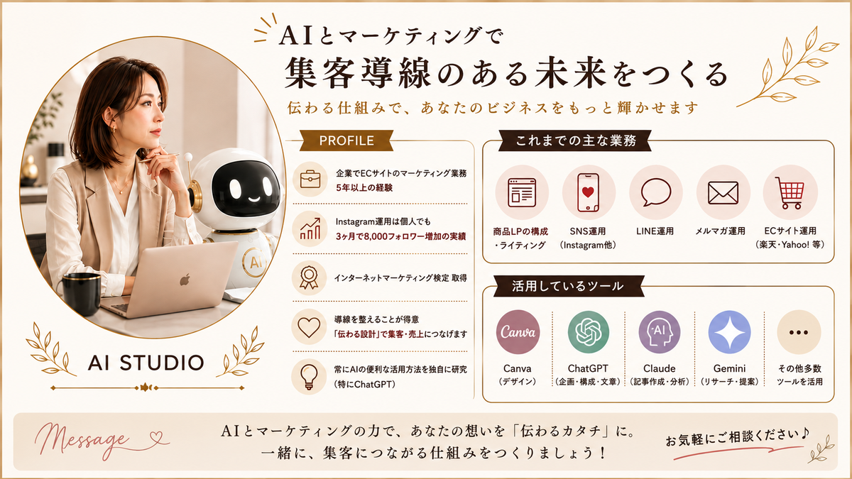 AI STUDIOの制作者プロフィール