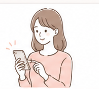 Instagramから予約につなげたい方のイラスト